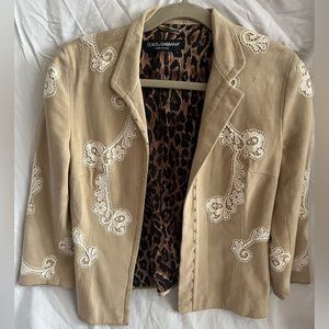 Genuine suede blazer